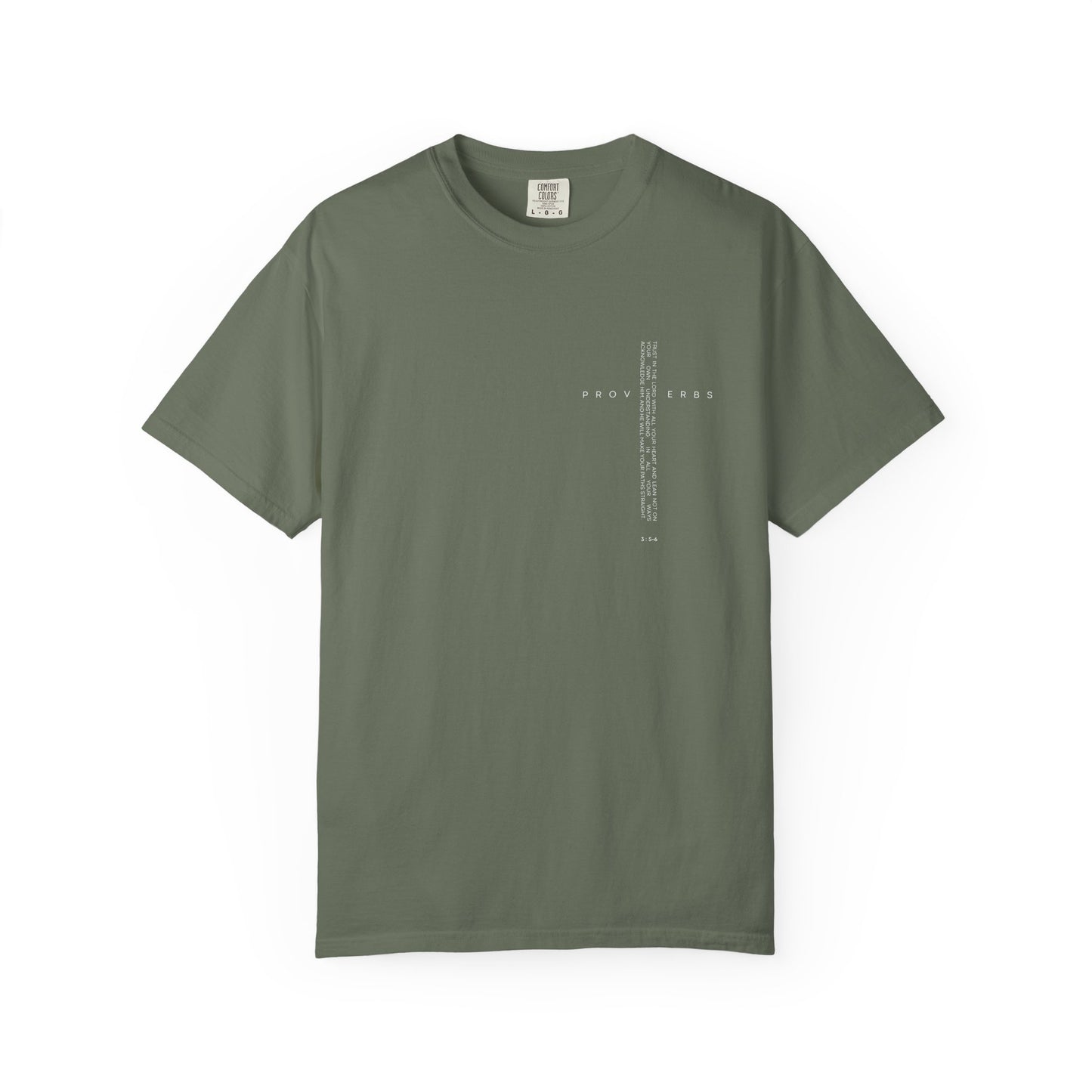 “Proverbs 3:5-6” Short Sleeve Tee