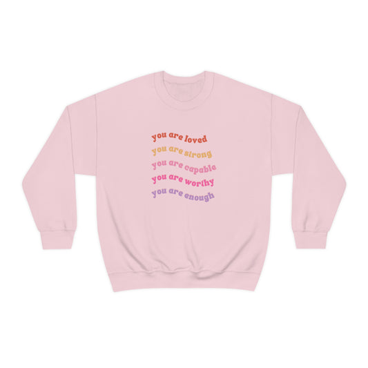 "You are enough" Crewneck Sweatshirt