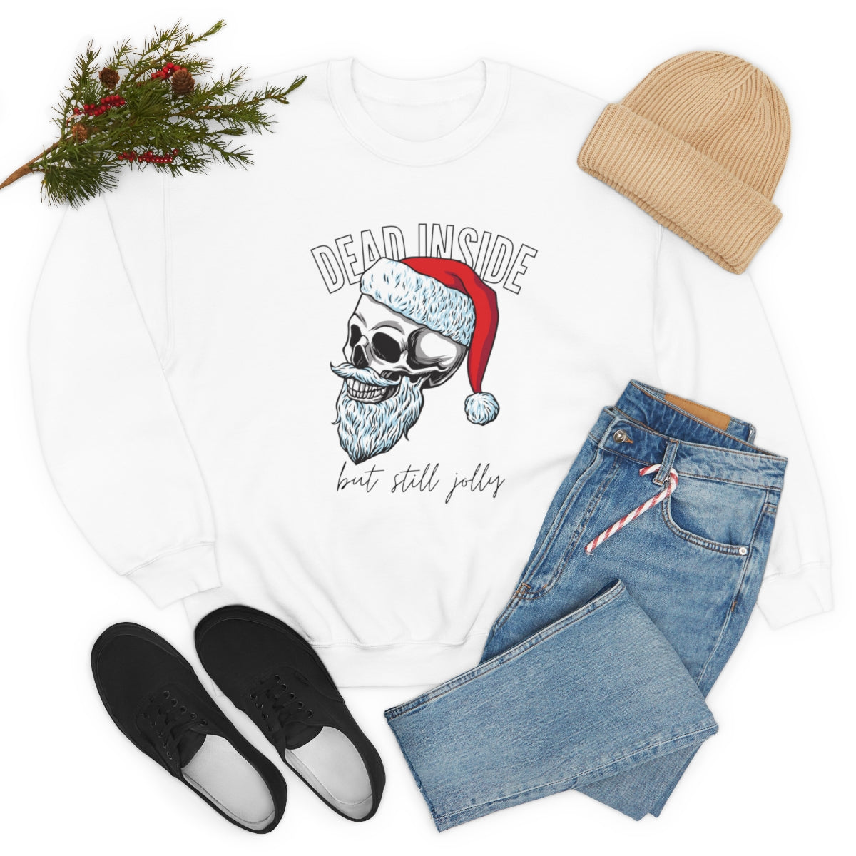 "Dead Inside But Still Jolly" Crewneck Sweatshirt