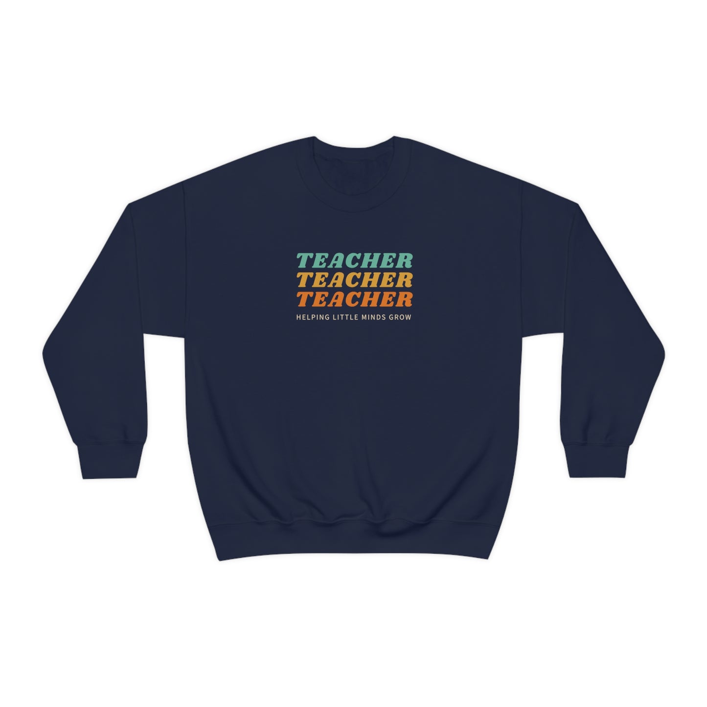 "Teacher (helping little minds grow)" Crewneck Sweatshirt