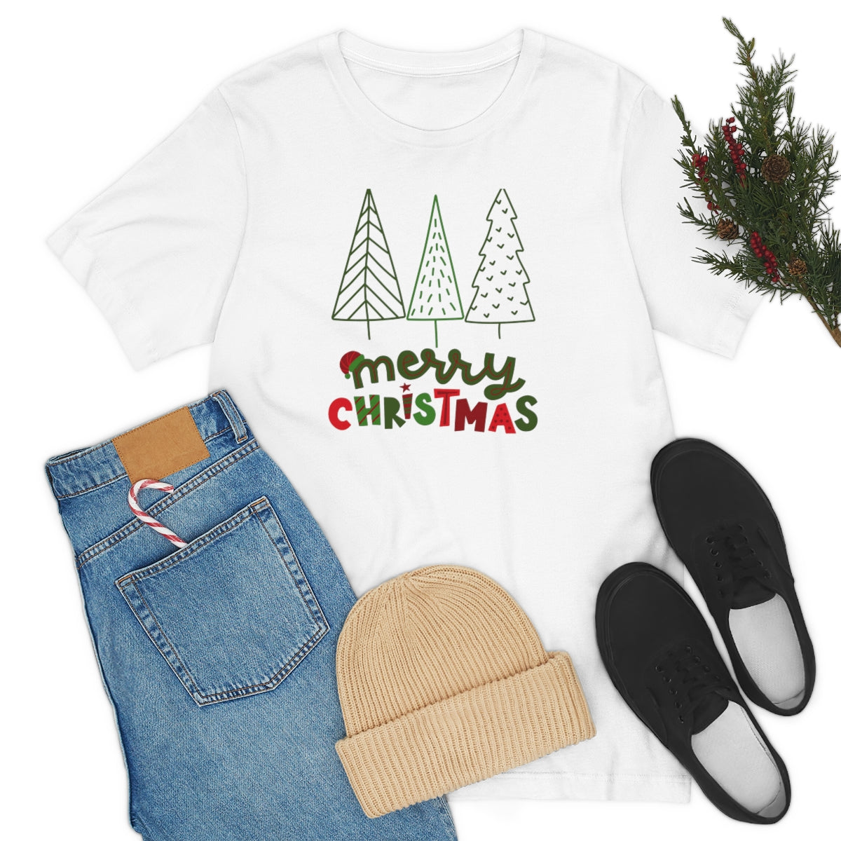 "Merry Christmas" Short Sleeve Tee