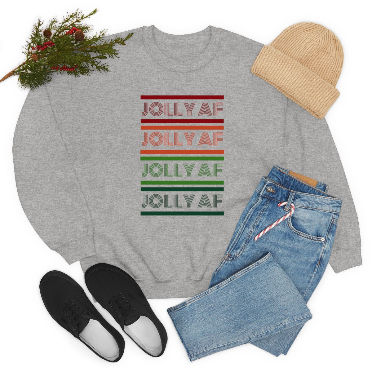 "Jolly AF" Crewneck Sweatshirt