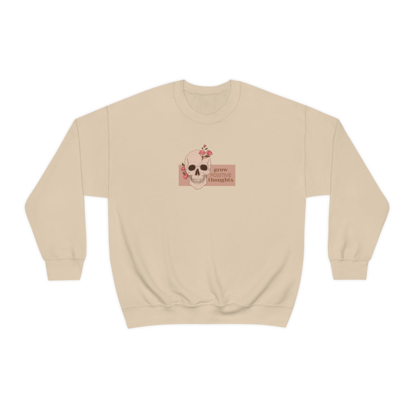 "Grow positive thoughts" Crewneck Sweatshirt