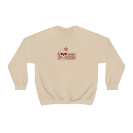 "Grow positive thoughts" Crewneck Sweatshirt