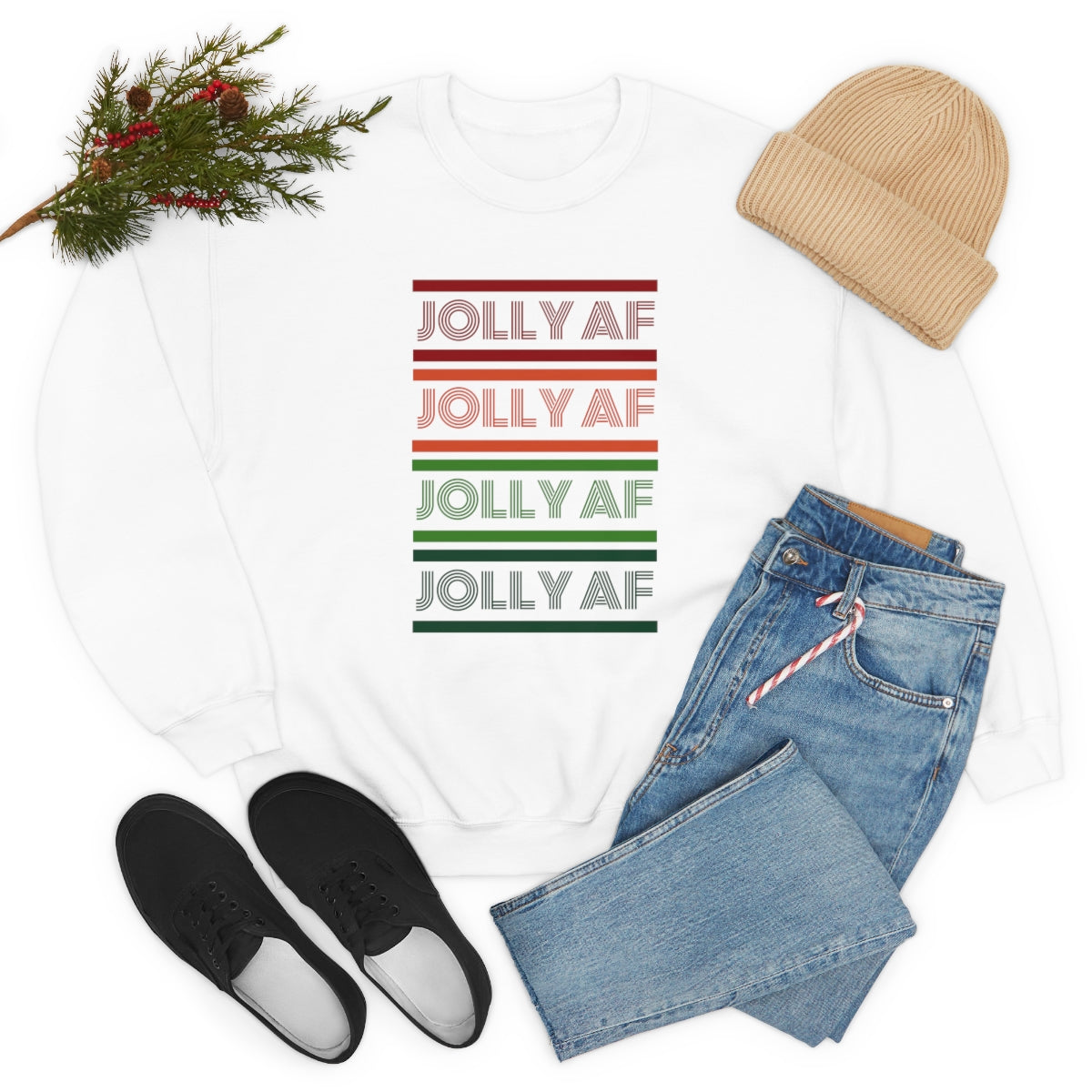 "Jolly AF" Crewneck Sweatshirt