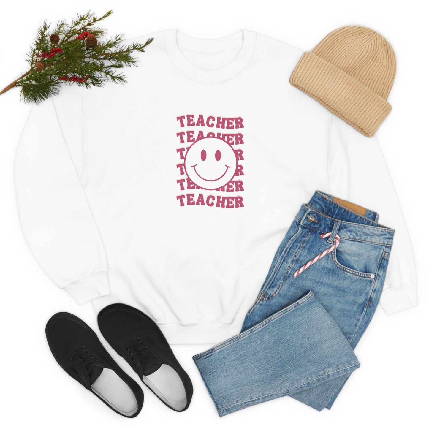 "TEACHER" Crewneck Sweatshirt